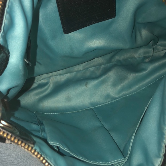 AUTHENTIC Black and grey coach bag. Blue inside - Picture 7 of 9
